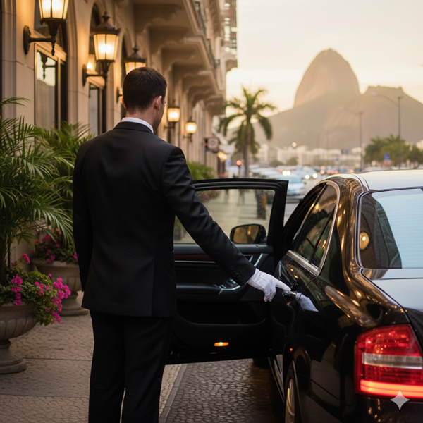 Interior de Carro Executivo de Luxo no Rio